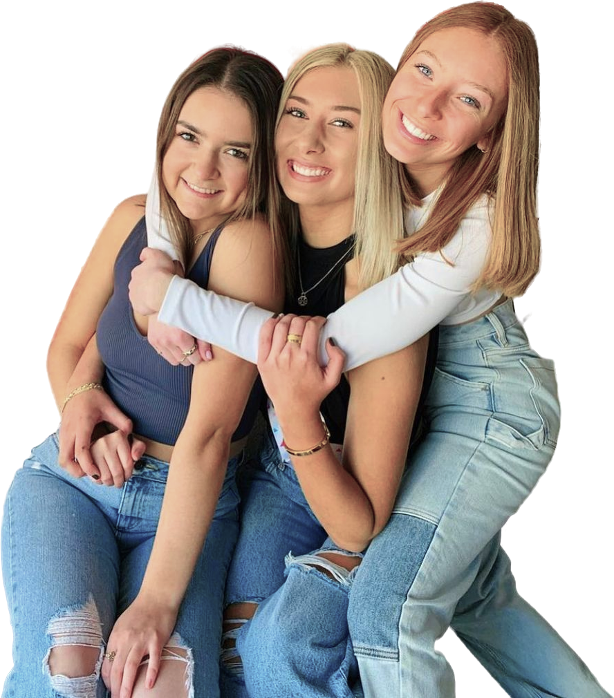 Drie high school studentes die elkaar goed kennen.